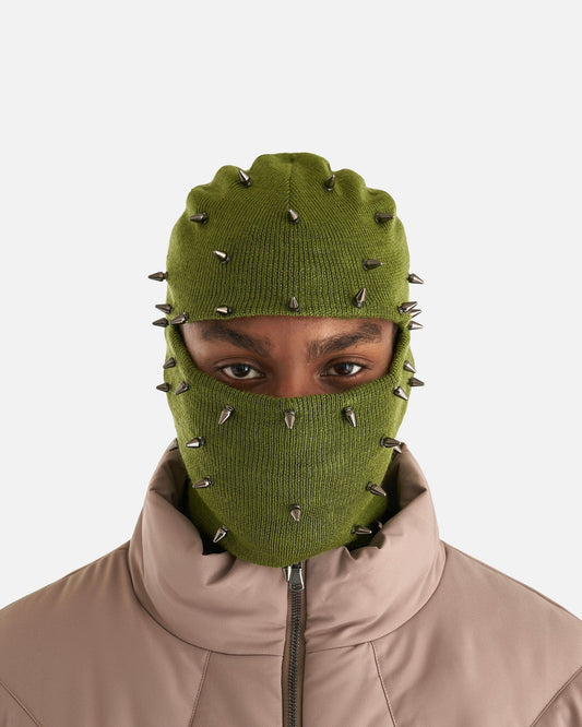 Who Decides War Men's Hats O/S Studded Face Mask in Olive