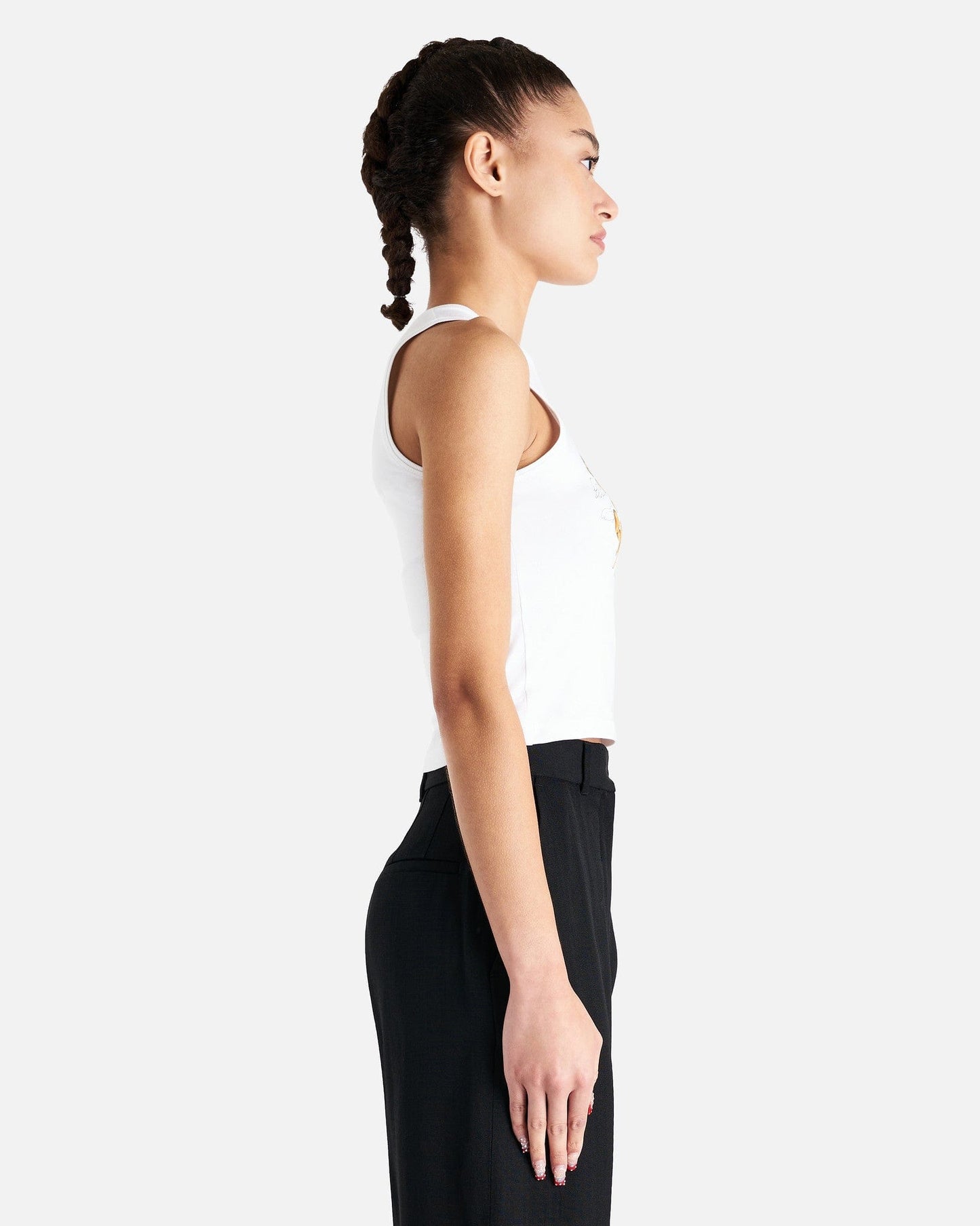 Casablanca Women Tops Studio De Musique Baby Vest in White