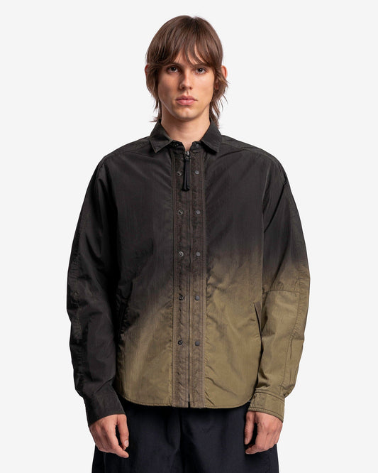 Nemen Men's Shirts Styx Zipped Shirt in Ink Black Sand