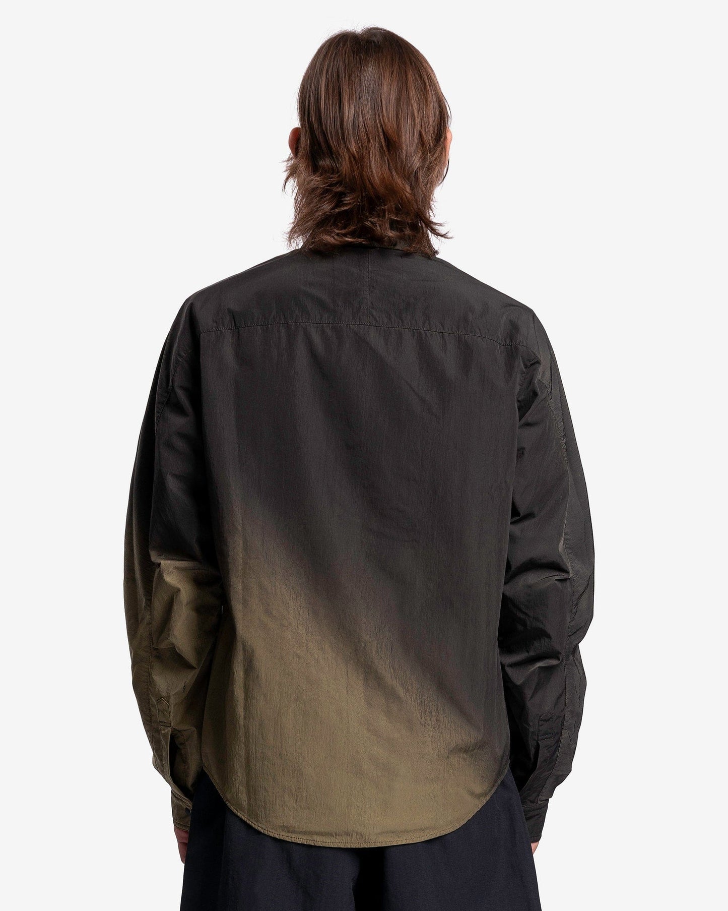 Nemen Men's Shirts Styx Zipped Shirt in Ink Black Sand