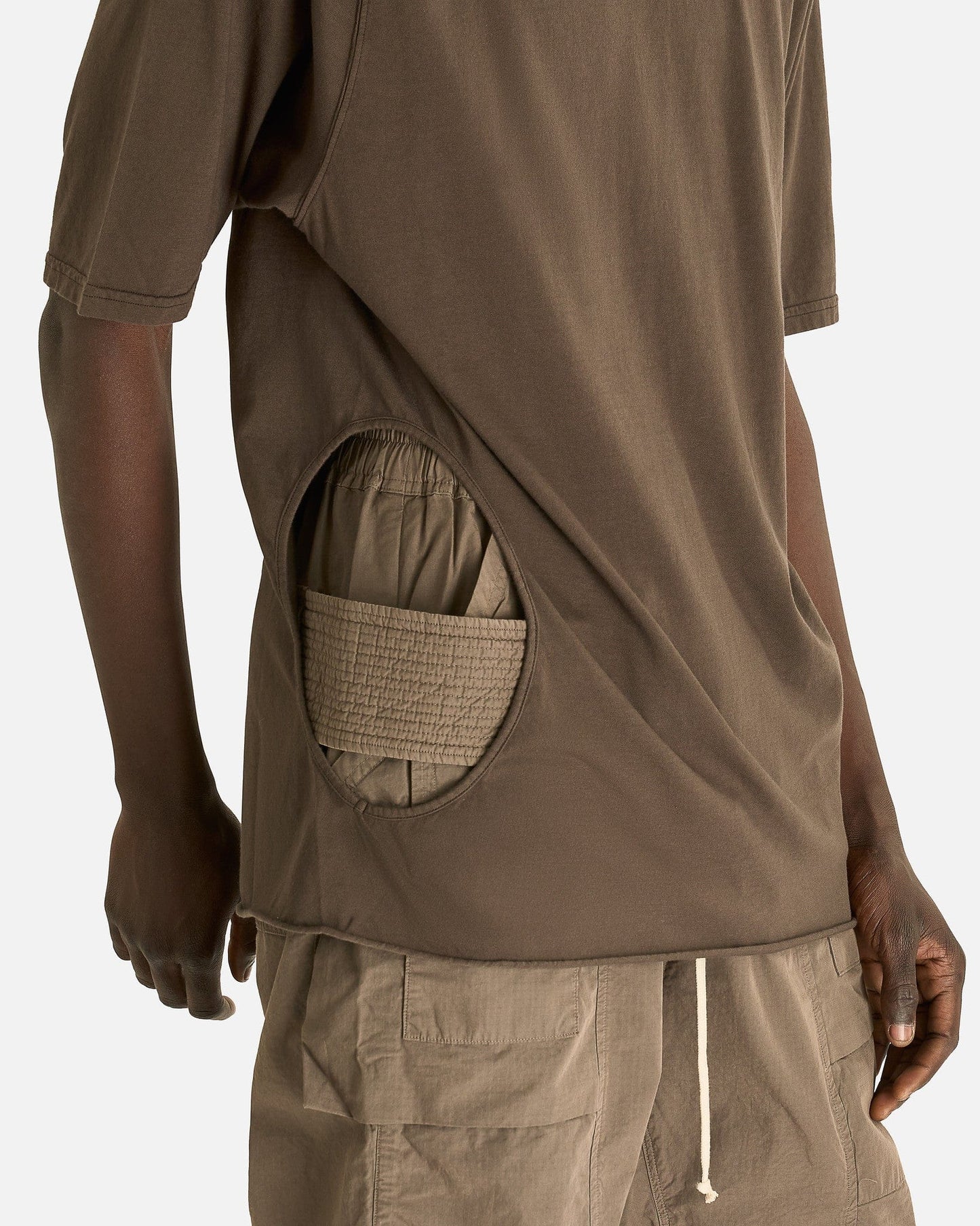 Rick Owens DRKSHDW Men's T-shirts Subhuman Jumbo SS T in Dust