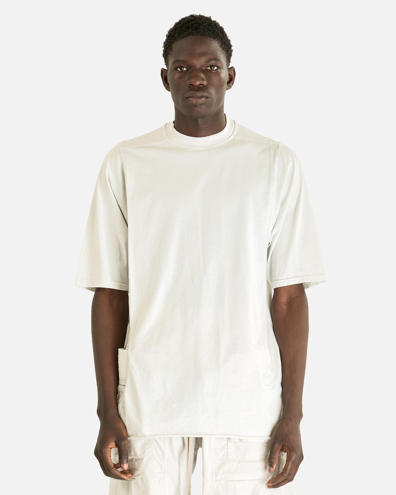 Rick Owens DRKSHDW Men's T-shirts Subhuman Jumbo SS T in Milk Wash