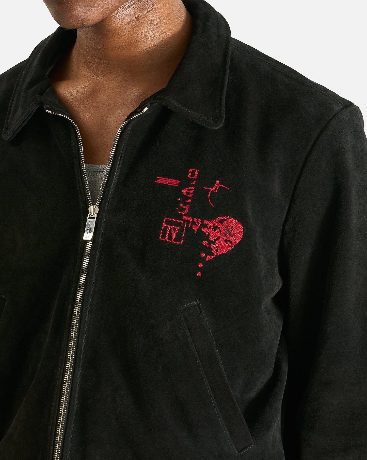 Enfants Riches Deprimes Men's Jackets Suede Constructivist Jacket in Black