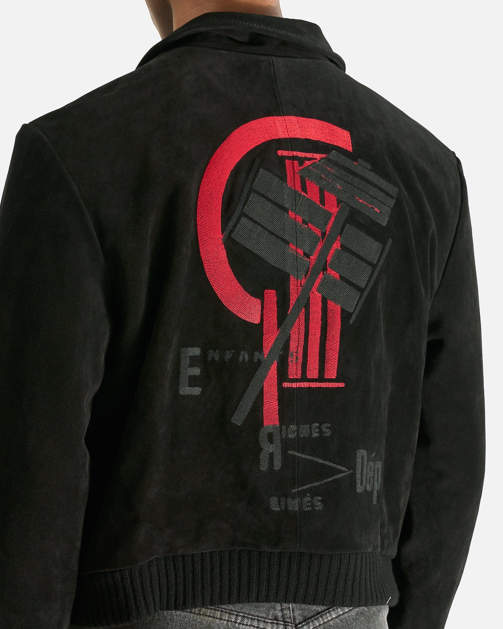 Enfants Riches Deprimes Men's Jackets Suede Constructivist Jacket in Black