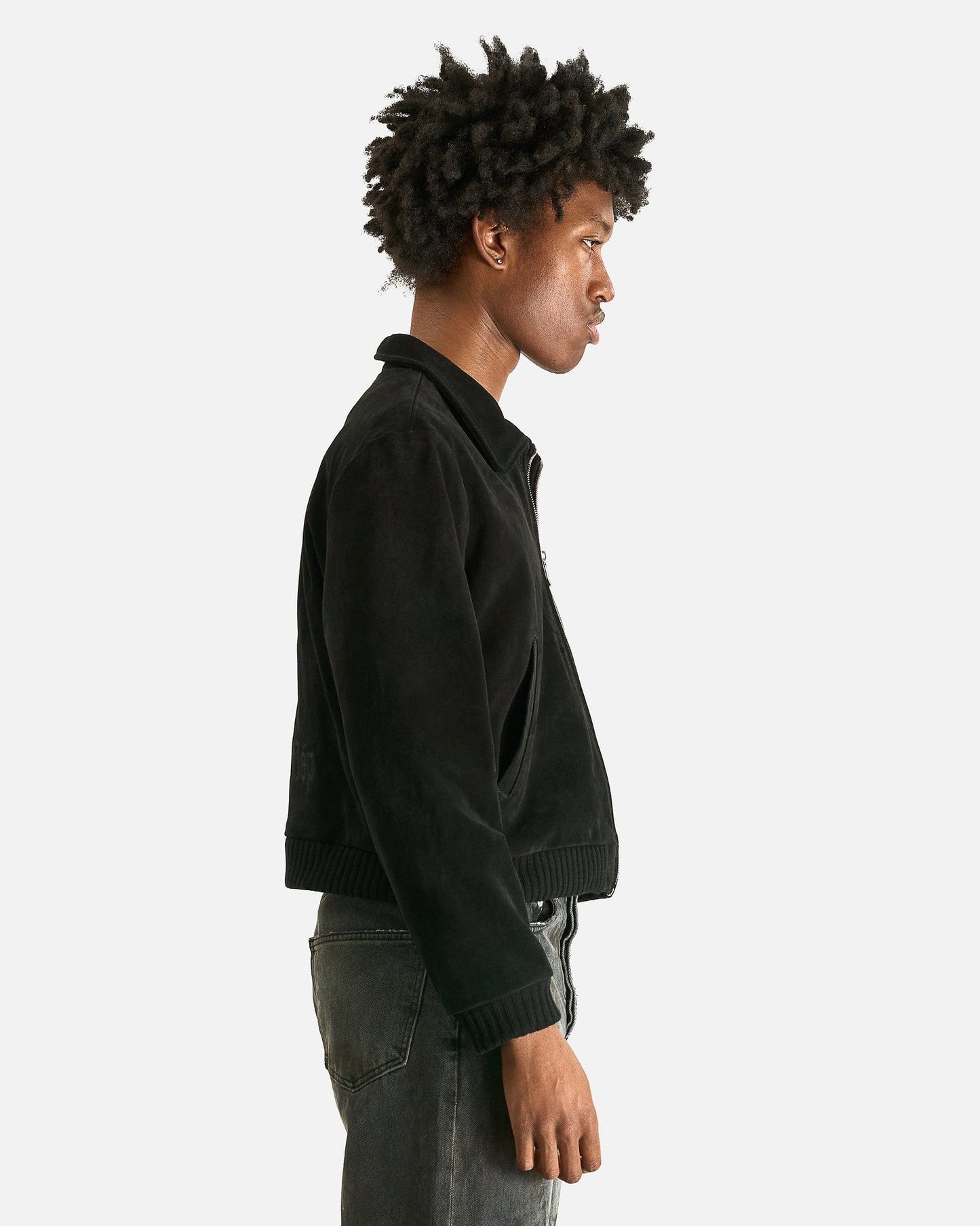 Enfants Riches Deprimes Men's Jackets Suede Constructivist Jacket in Black