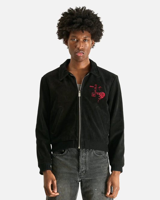 Enfants Riches Deprimes Men's Jackets Suede Constructivist Jacket in Black