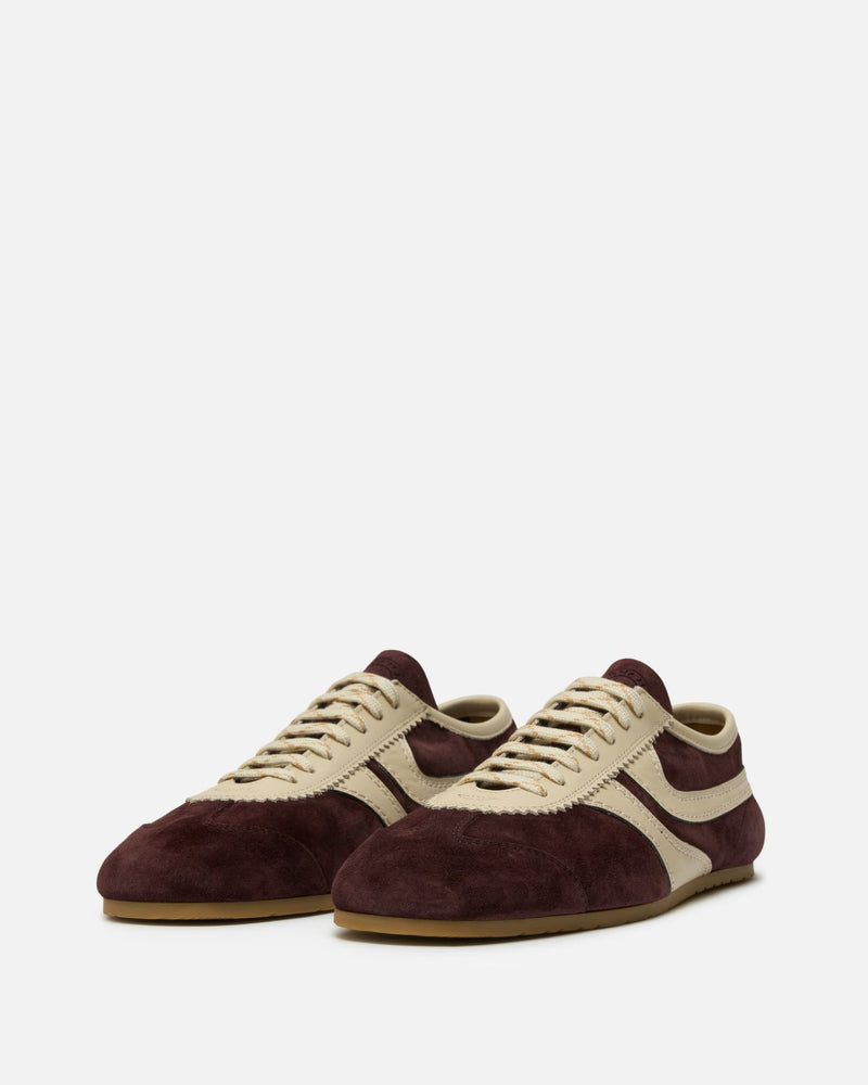 Dries Van Noten Men's Shoes Suede Sneakers in Dark Purple