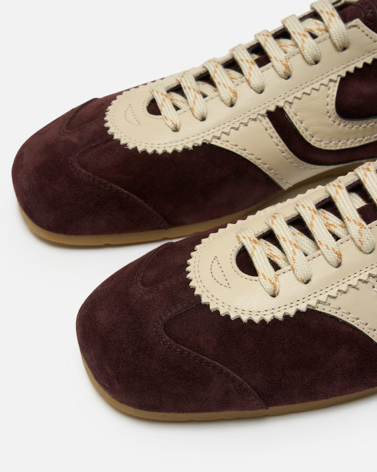 Dries Van Noten Men's Shoes Suede Sneakers in Dark Purple