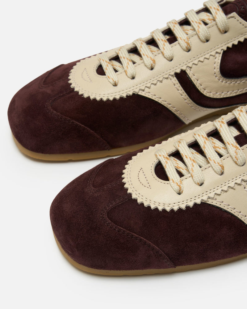 Dries Van Noten Men's Shoes Suede Sneakers in Dark Purple