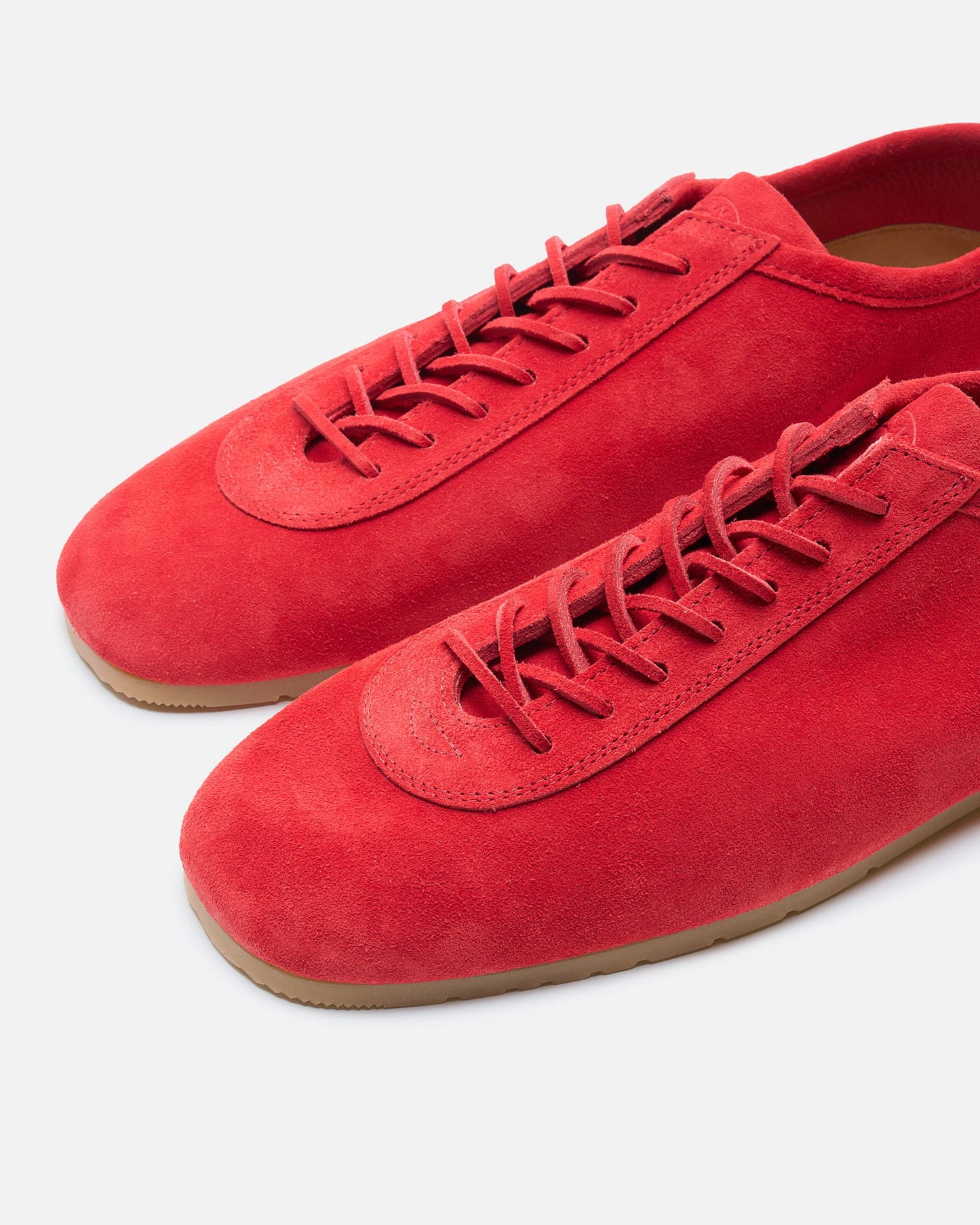Dries Van Noten Men's Shoes Suede Sneakers in Red