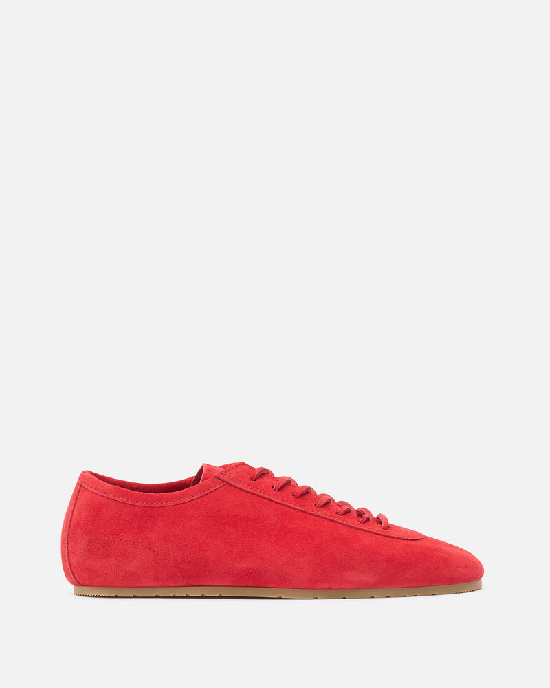 Dries Van Noten Men's Shoes Suede Sneakers in Red