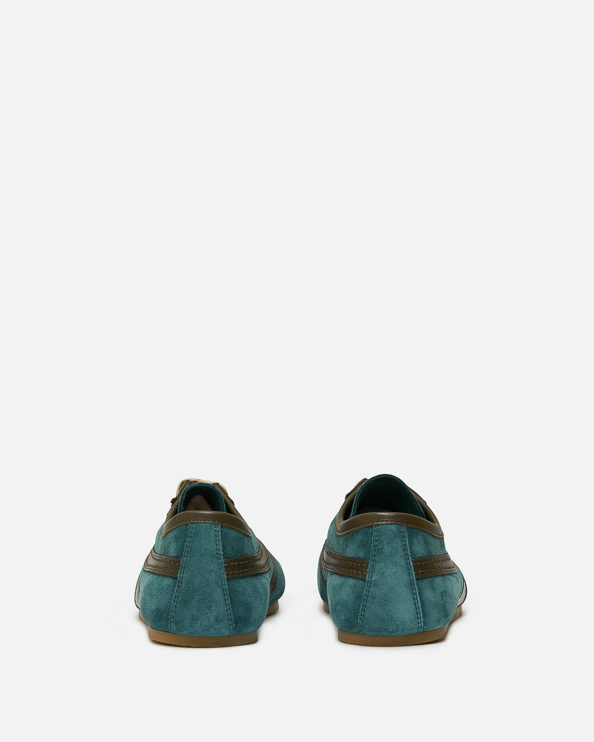 Dries Van Noten Men's Shoes Suede Sneakers in Turquoise