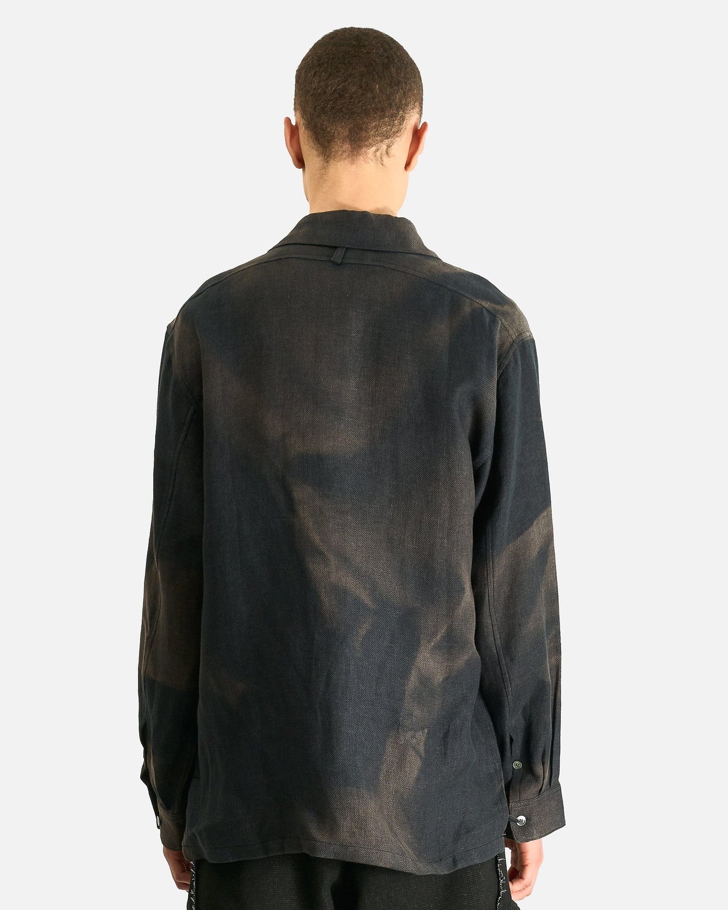 JiyongKim Men's Shirts Sun-Bleached Sun Pocket Shirt in Black