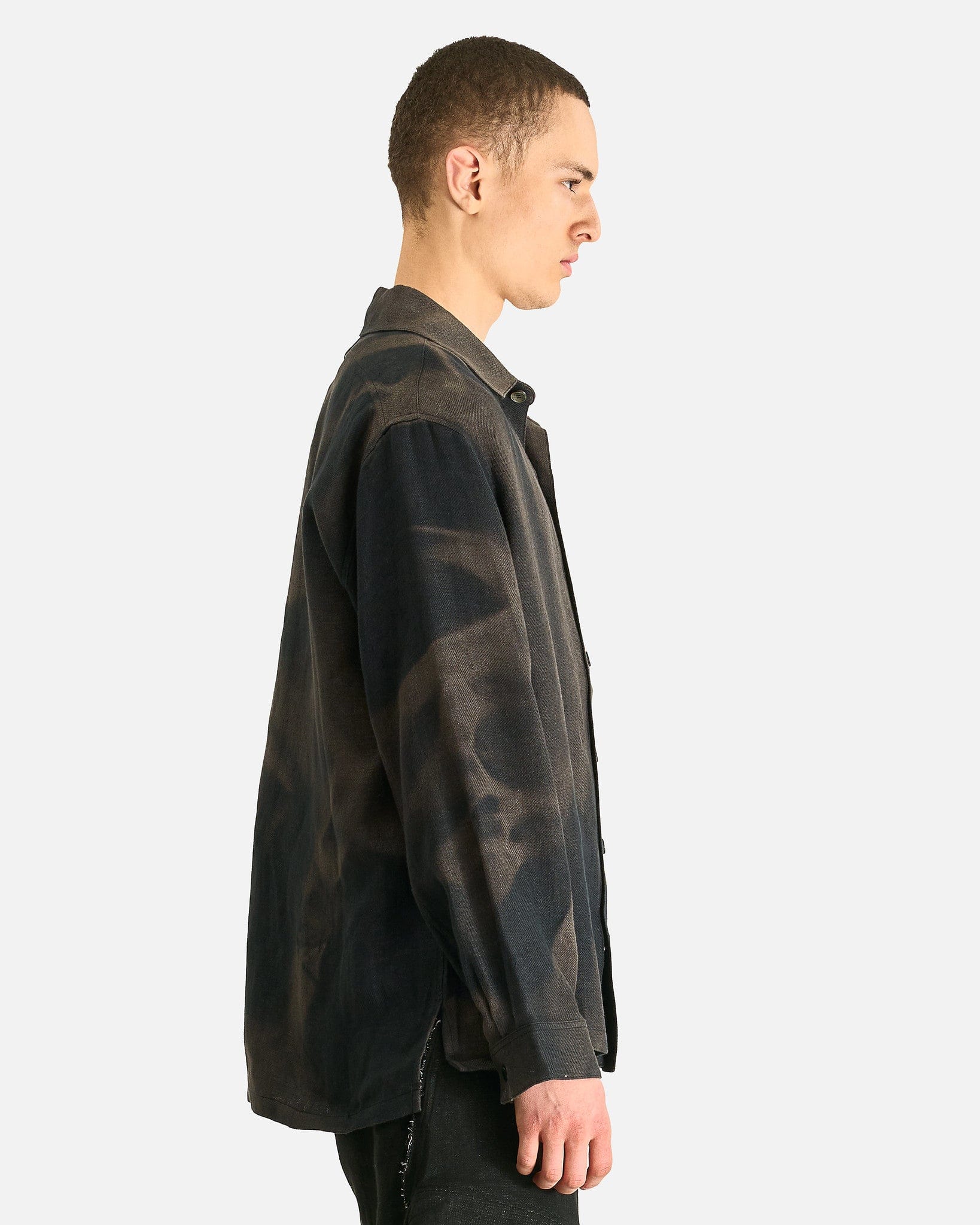 JiyongKim Men's Shirts Sun-Bleached Sun Pocket Shirt in Black