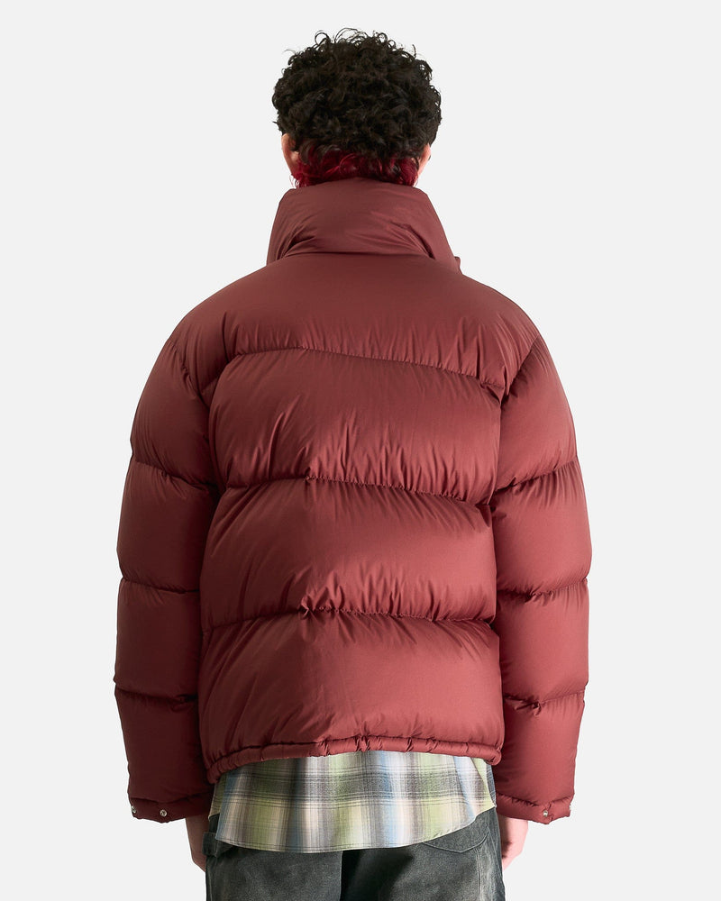 Auralee Men's Jackets Super Light Nylon Ripstop in Burgundy