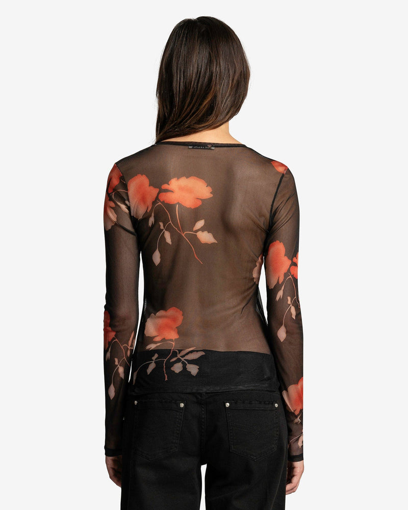 Our Legacy Women Tops Super Slim Longsleeve in Nocturnal Flower Print