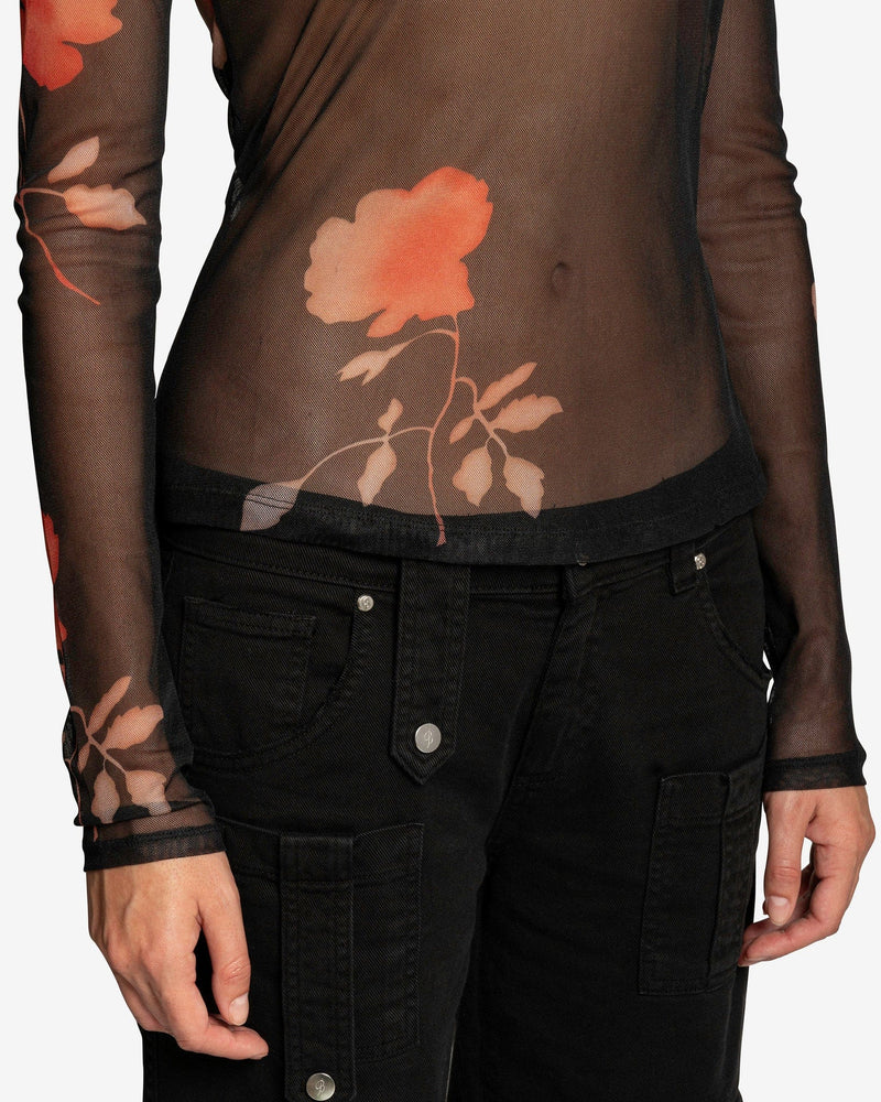 Our Legacy Women Tops Super Slim Longsleeve in Nocturnal Flower Print