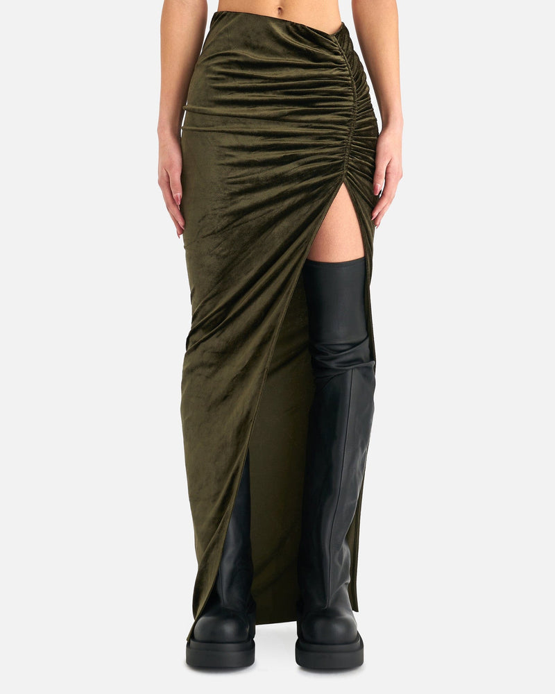 Rick Owens Lilies Women Skirts Svita Skirt in Forest