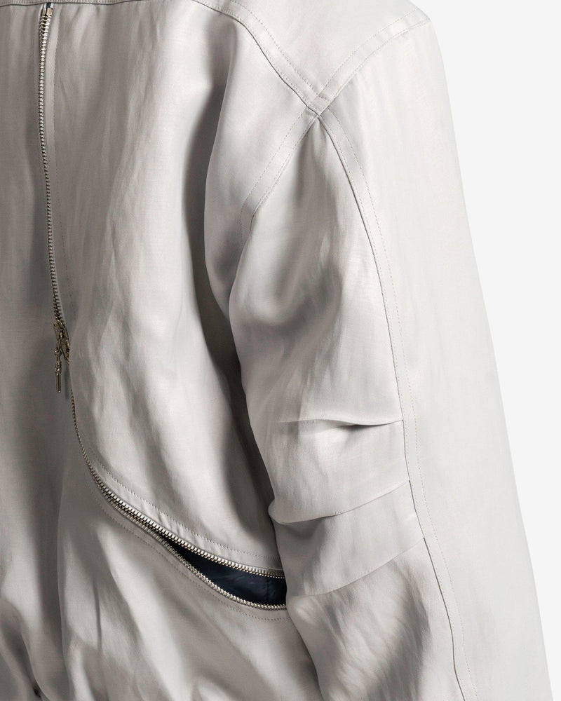 CMMAWEAR Men's Jackets SVRN Exclusive Palladium Back-Zip Bomber in Silver