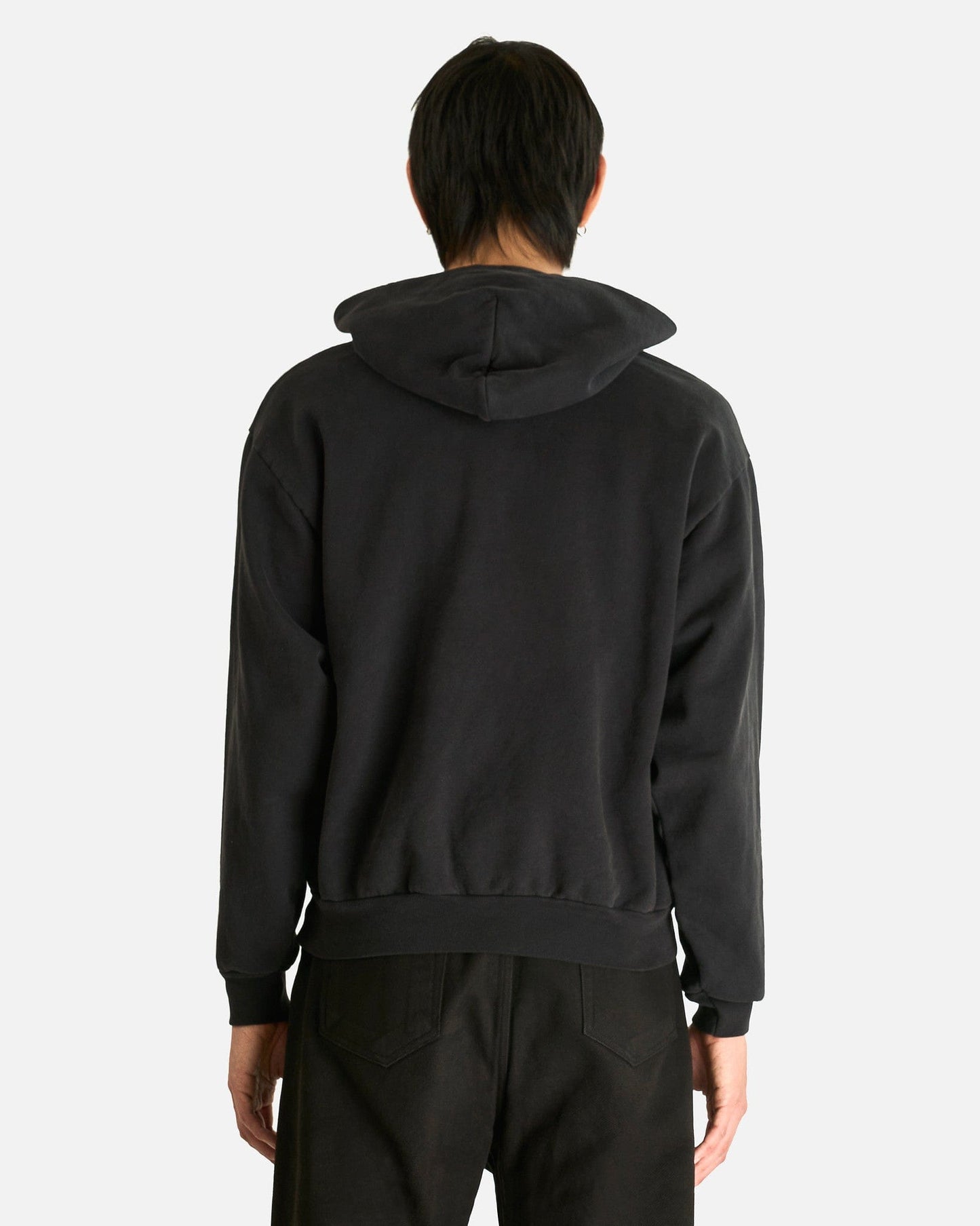 SVRN Men's Sweatshirts SVRN Logo Fleece Hoodie in Off Black