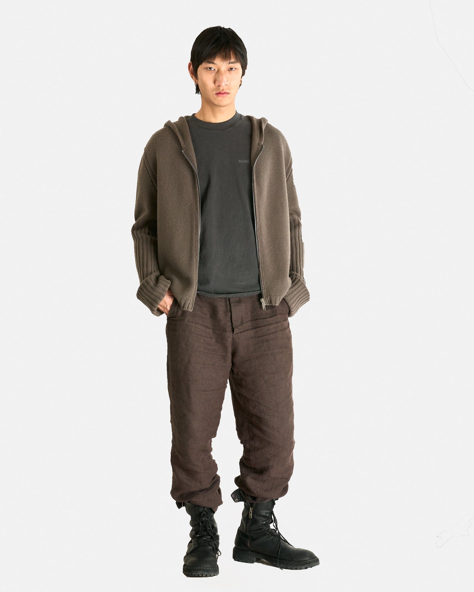 SVRN Men's T-Shirts SVRN Logo T-Shirt in Vintage Black