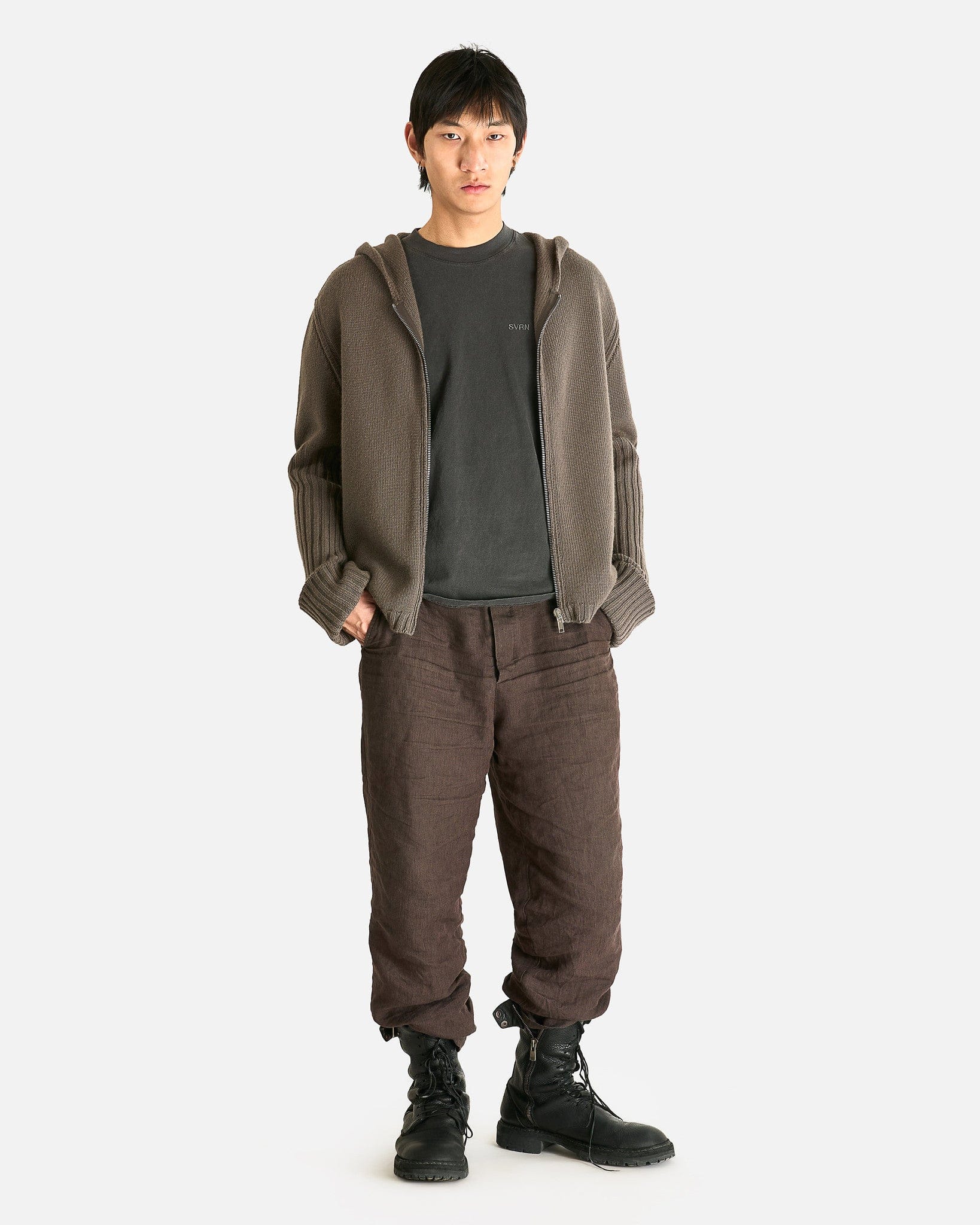 SVRN Men's T-Shirts SVRN Logo T-Shirt in Vintage Black