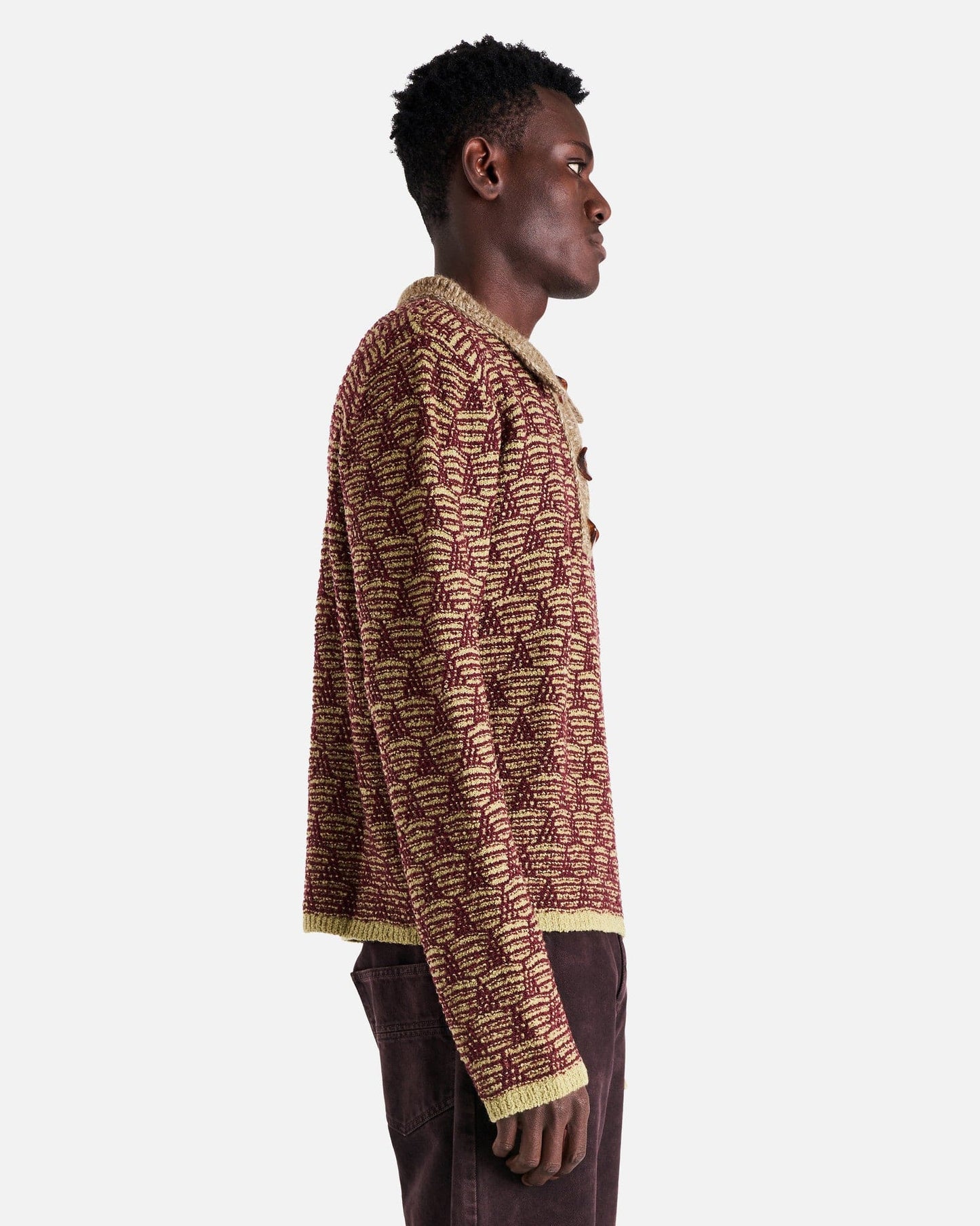 NAMACHEKO Men's Tops Swey Polo in Pistachio
