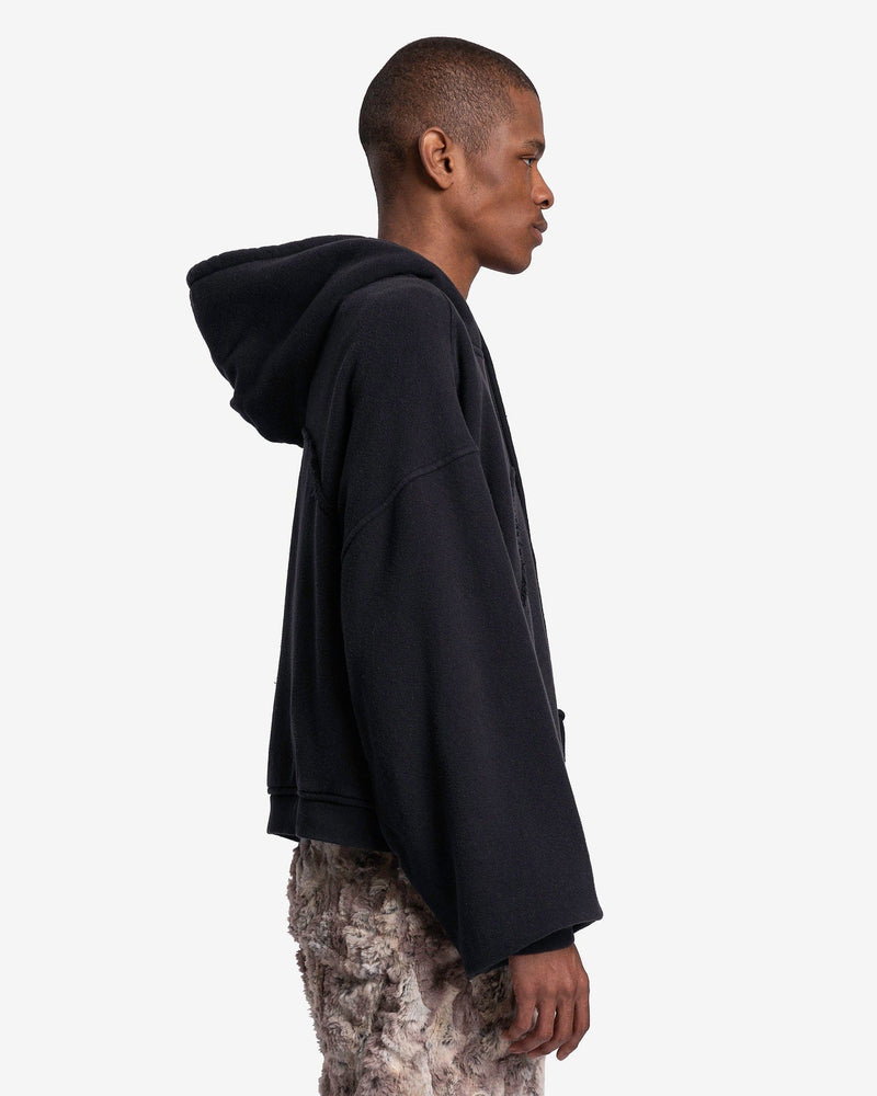 Swirl Premium Knit Fleece Hoodie in Black – SVRN