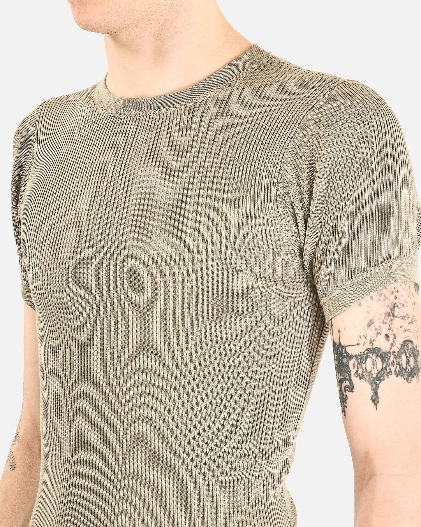 Rier Men's T-shirts T-Shirt in Fog Knit