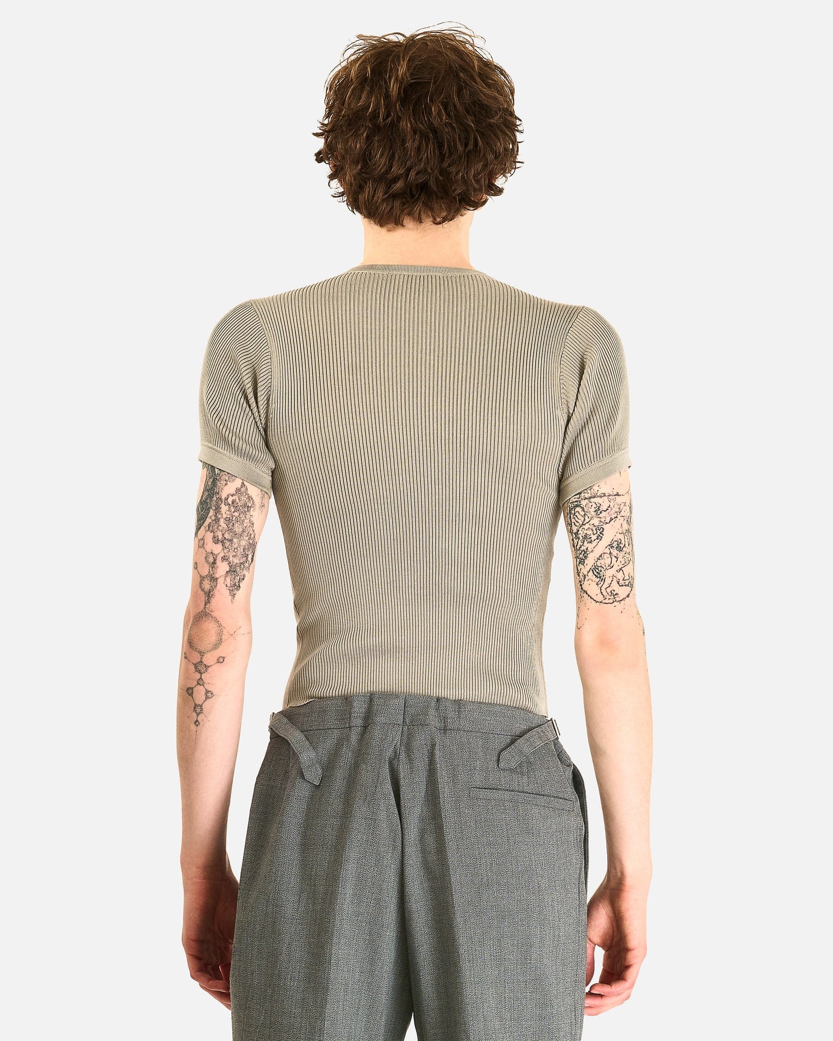 Rier Men's T-shirts T-Shirt in Fog Knit