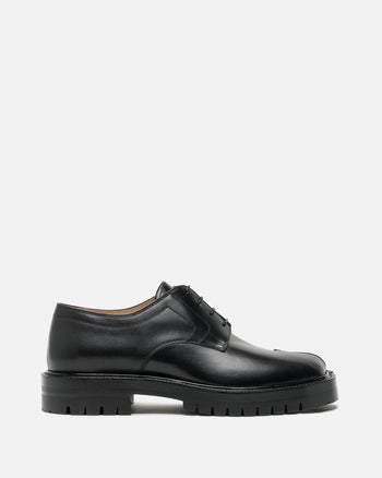 Maison Margiela Men's Shoes Tabi County Lace-Up Shoe in Black