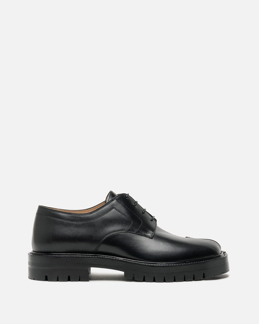 Maison Margiela Men's Shoes Tabi County Lace-Up Shoe in Black