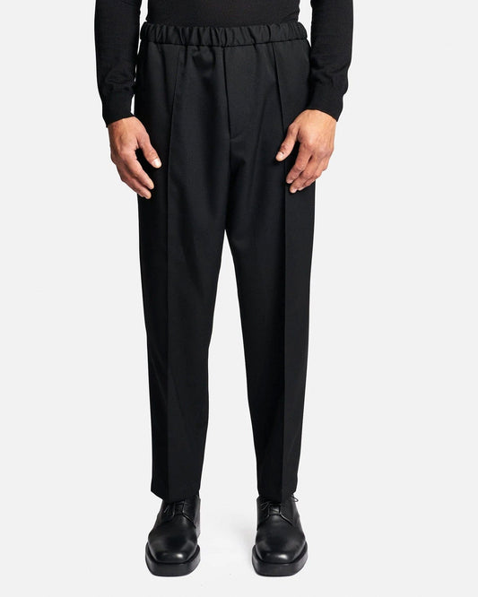 Jil Sander Men's Pants Tailored Gabardine Trouser in Black