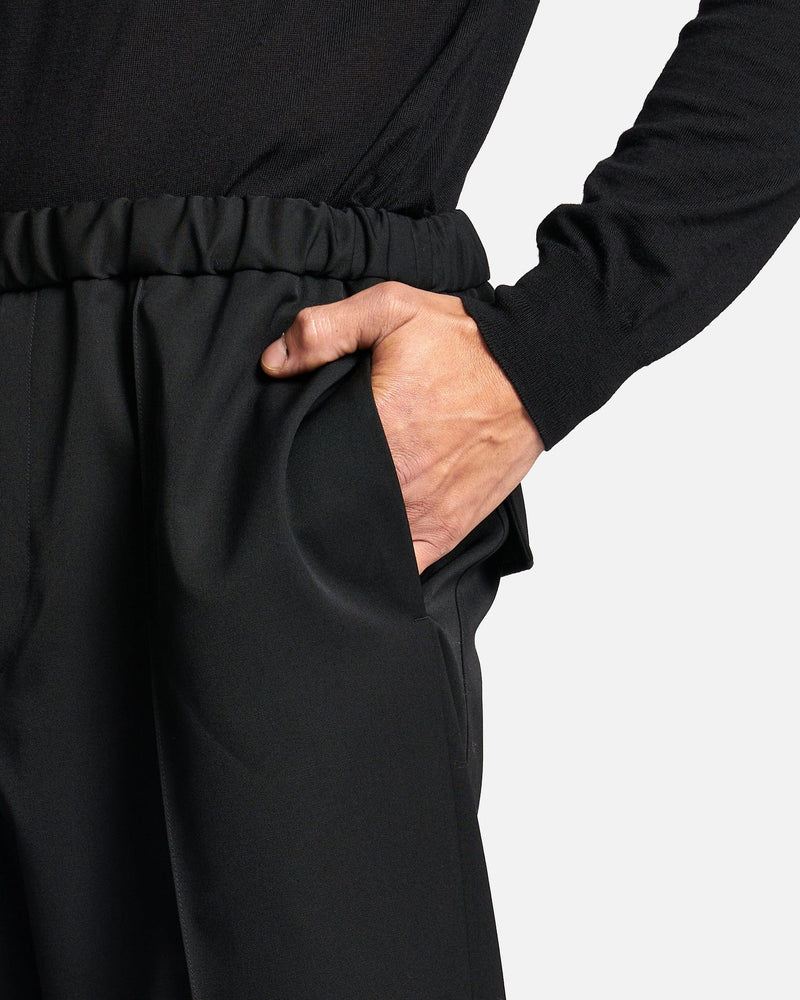 SVRN Tailored Gabardine Trouser in Black