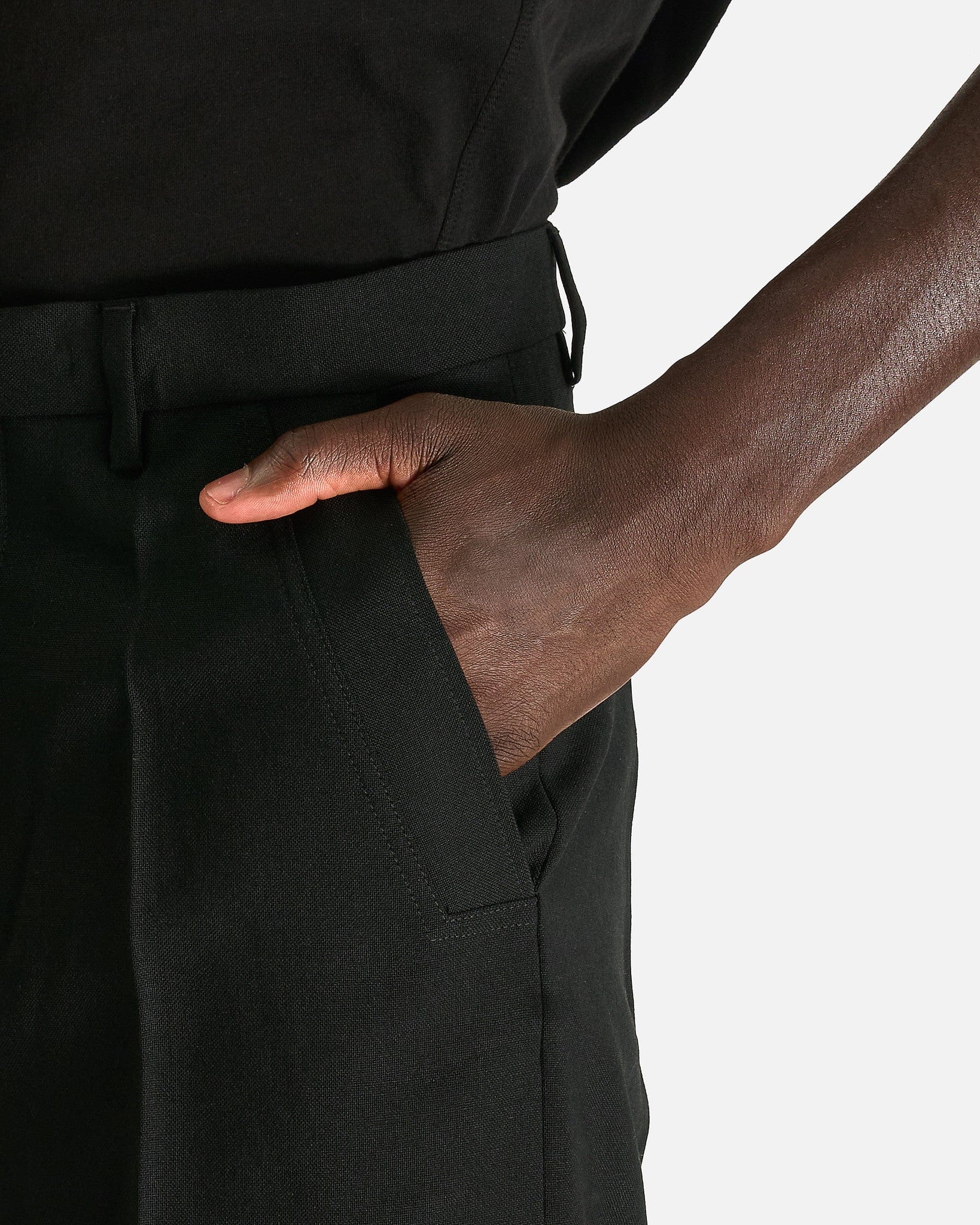 Rick Owens Men's Pants Tailored Geth in Black