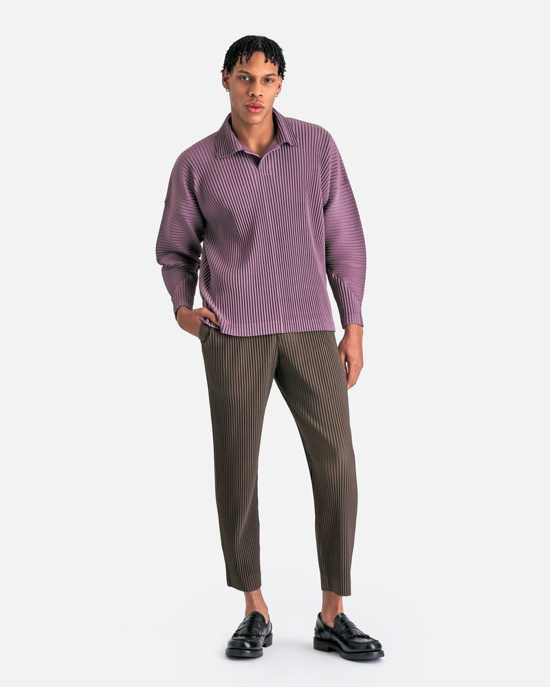 Homme Plissé Issey Miyake Men's Pants Tailored Pleats 1 Pants in Dark Khaki