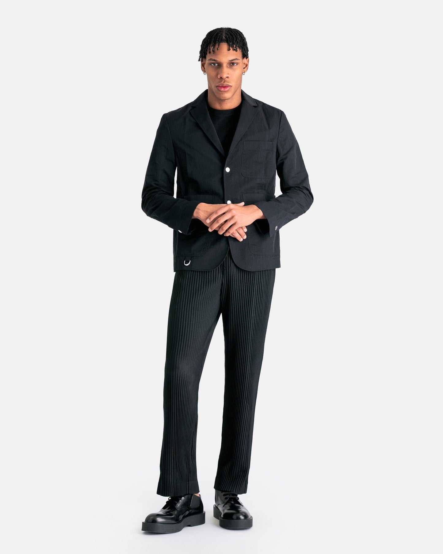 Homme Plissé Issey Miyake Men's Pants Tailored Pleats 1 Trousers in Black