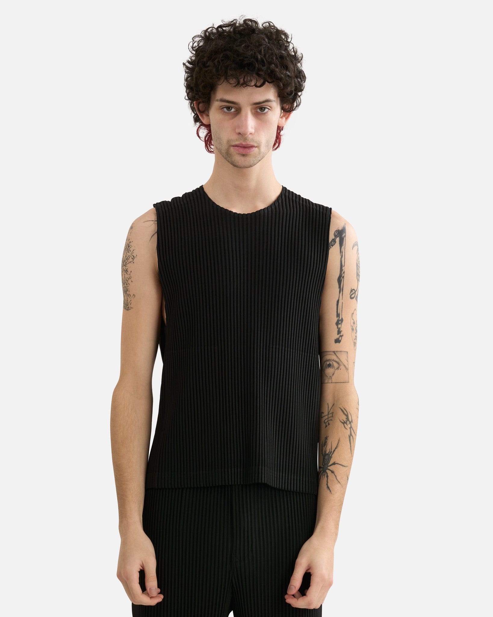 Homme Plissé Issey Miyake Men's Pants Tailored Pleats 2 in Black