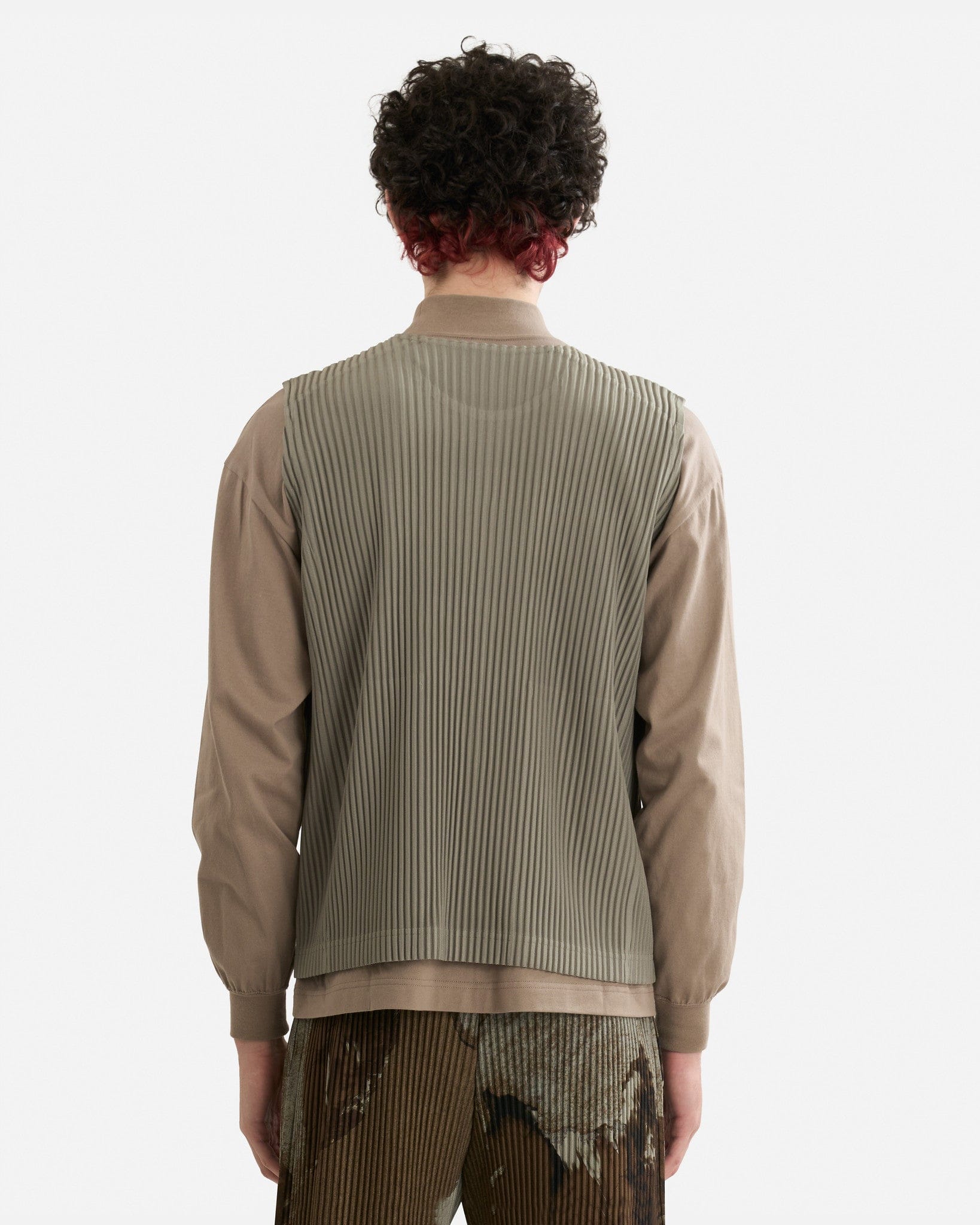 Homme Plissé Issey Miyake Men's Pants Tailored Pleats 2 in Sage Green