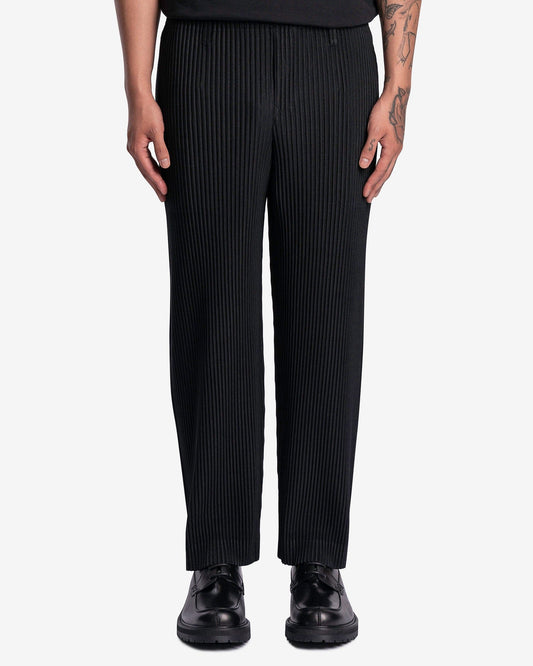 Homme Plissé Issey Miyake Men's Pants Tailored Pleats 2 Pants in Black