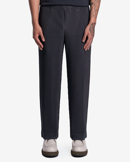 Homme Plissé Issey Miyake Men's Pants Tailored Pleats 2 Pants in Gunmetal Grey