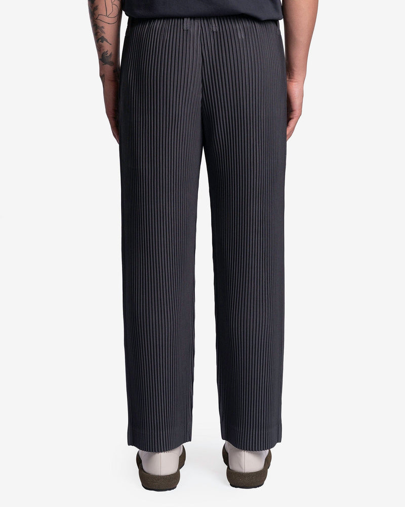 Homme Plissé Issey Miyake Men's Pants Tailored Pleats 2 Pants in Gunmetal Grey