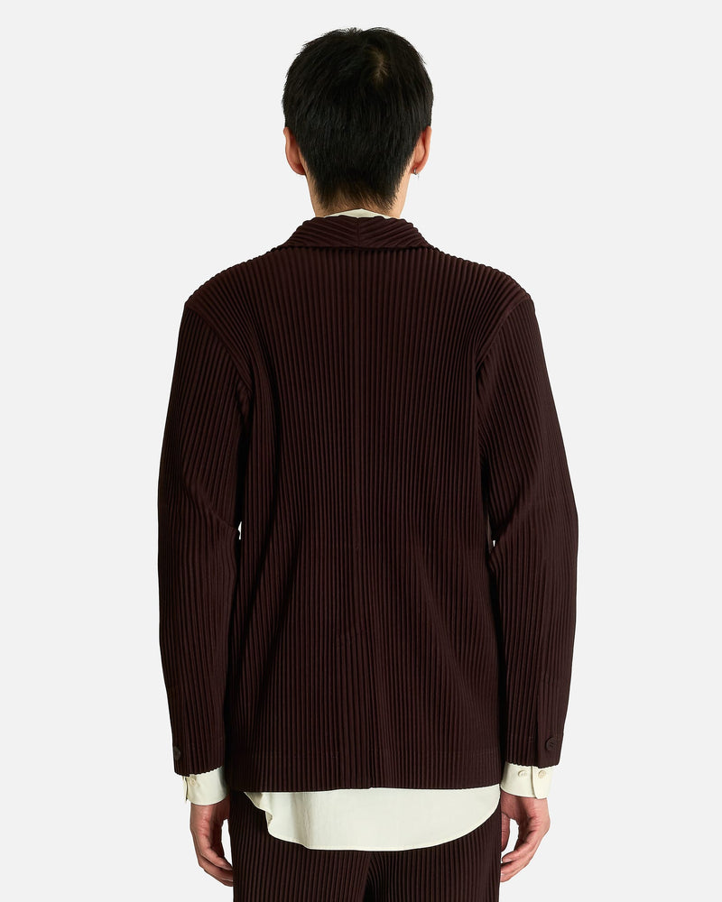 Homme Plissé Issey Miyake Jacket Tailored Pleats 22 in Eggplant