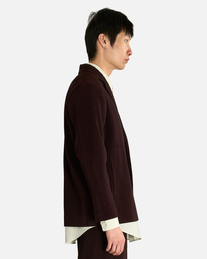 Homme Plissé Issey Miyake Jacket Tailored Pleats 22 in Eggplant