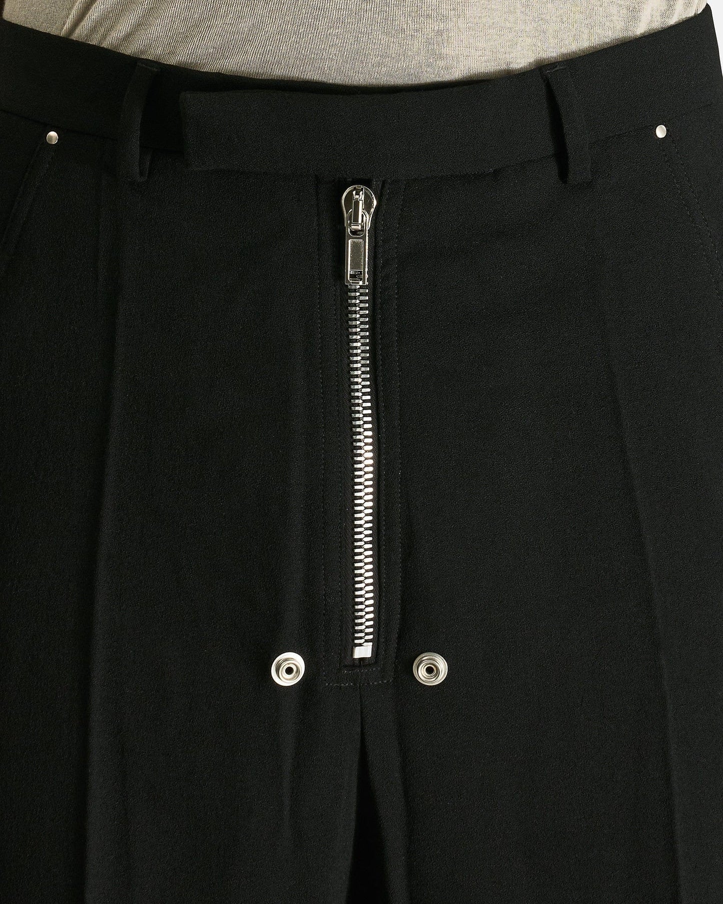 Rick Owens Men's Pants Tailored Wide Belas in Black