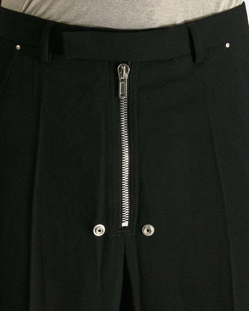 Rick Owens Men's Pants Tailored Wide Belas in Black