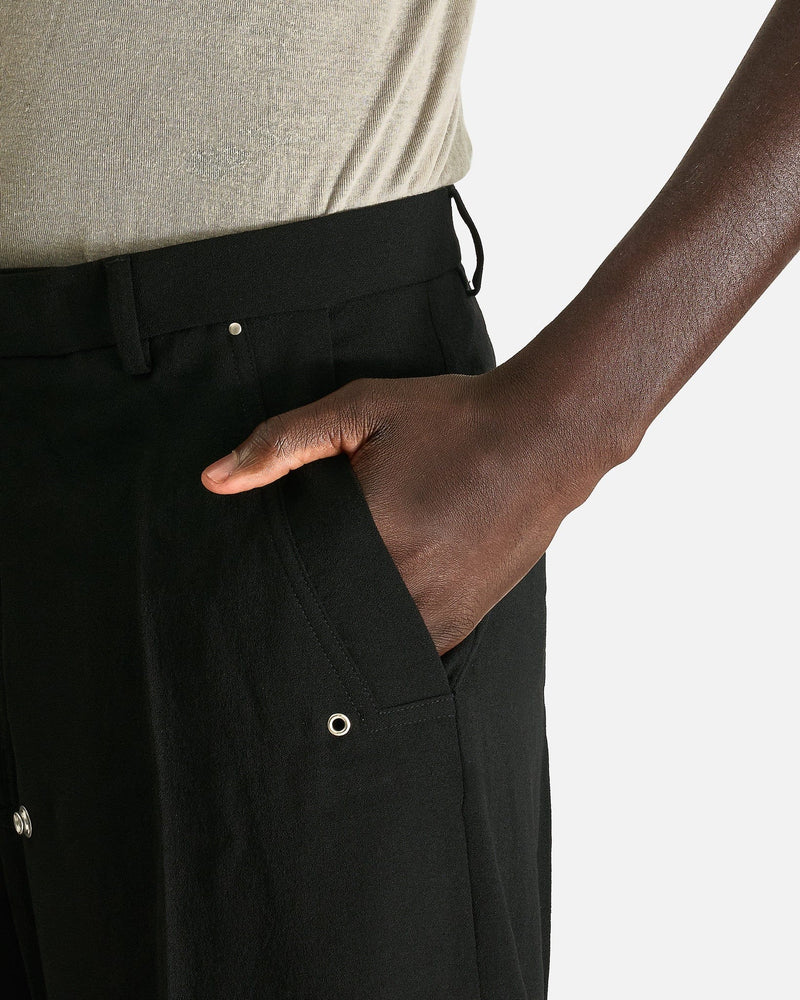 Rick Owens Men's Pants Tailored Wide Belas in Black