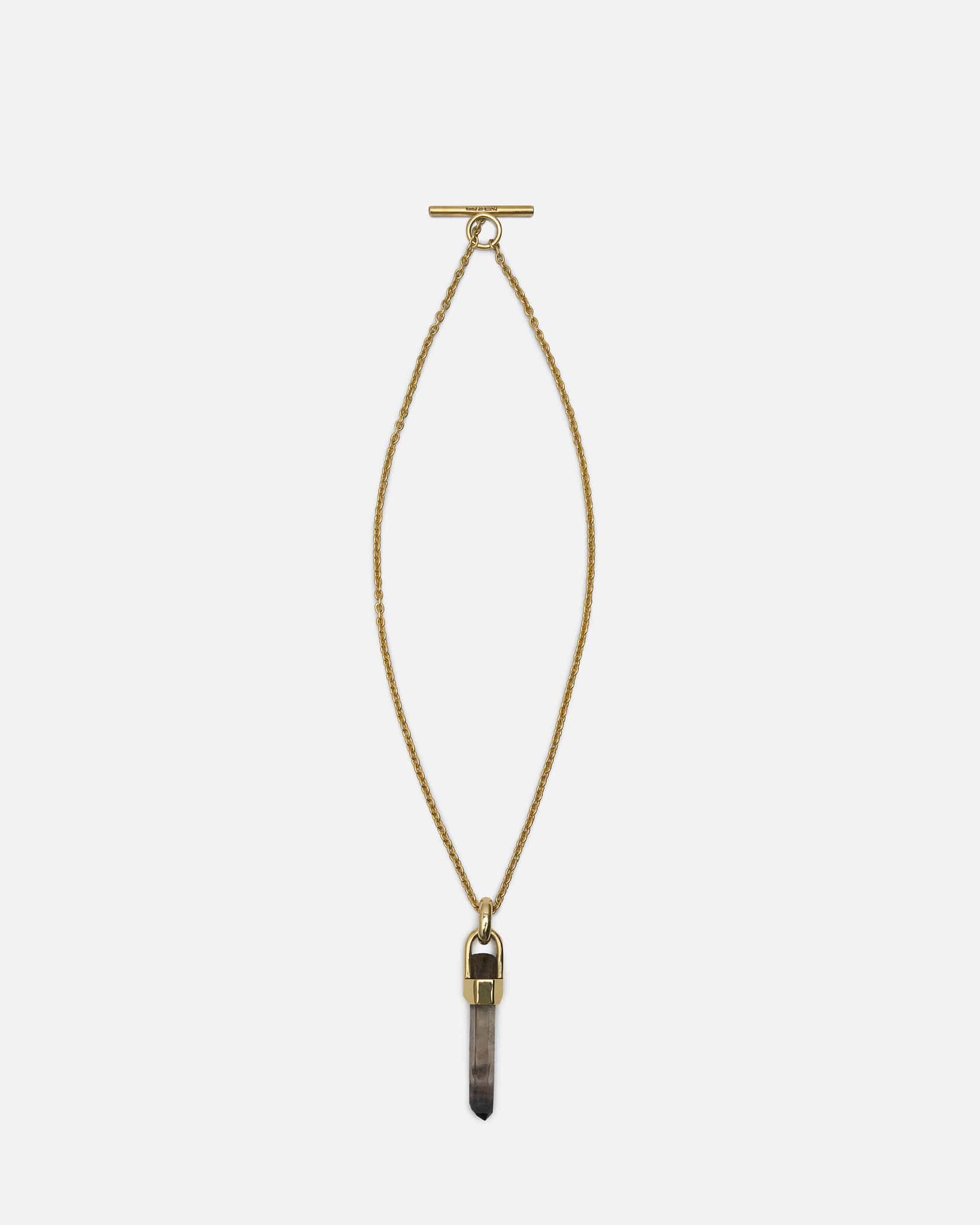 Parts of Four Jewelry OS Talisman Necklace in 50cm / Brace-Held / Smoky Quartz / YGA, SQ