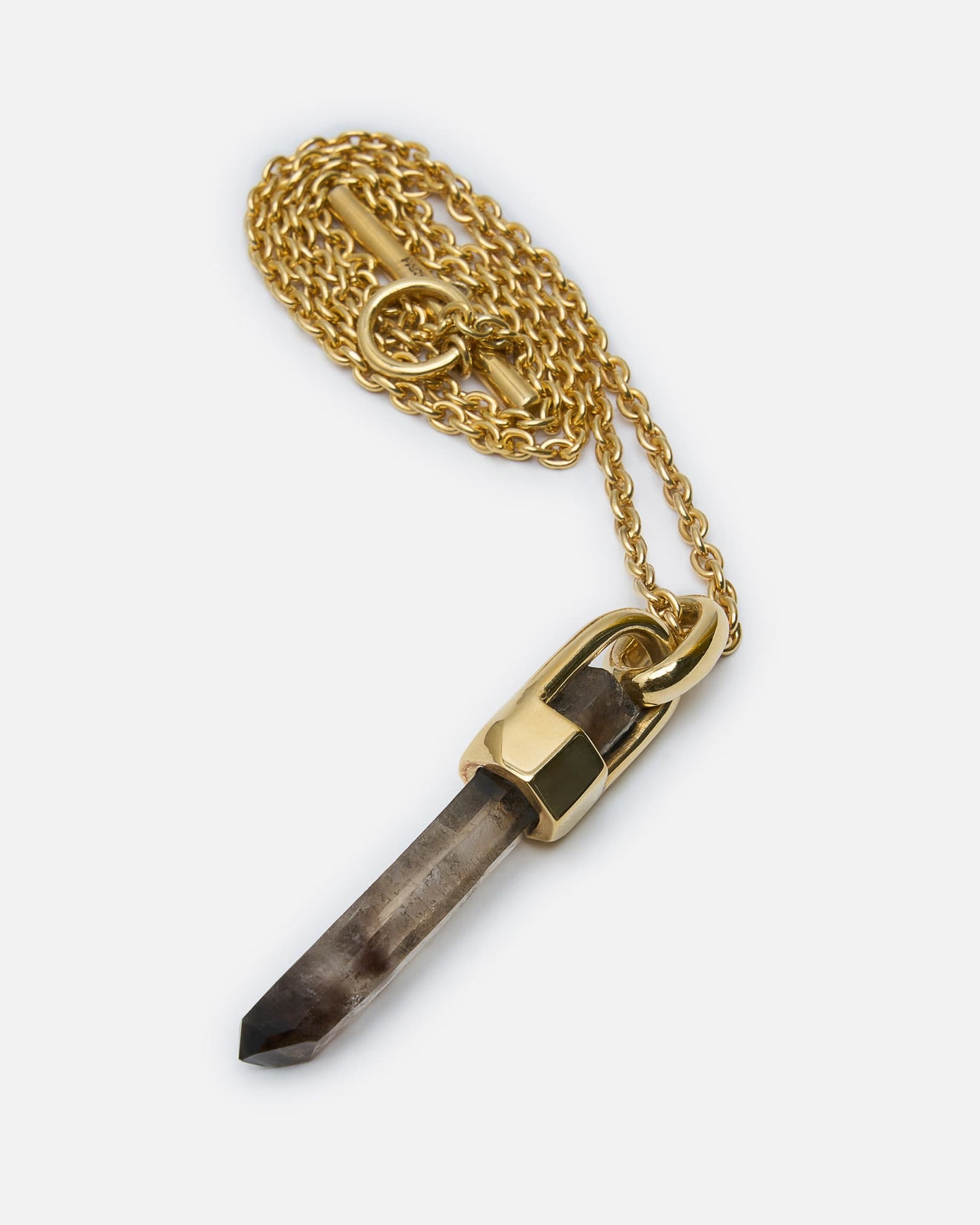 Parts of Four Jewelry OS Talisman Necklace in 50cm / Brace-Held / Smoky Quartz / YGA, SQ