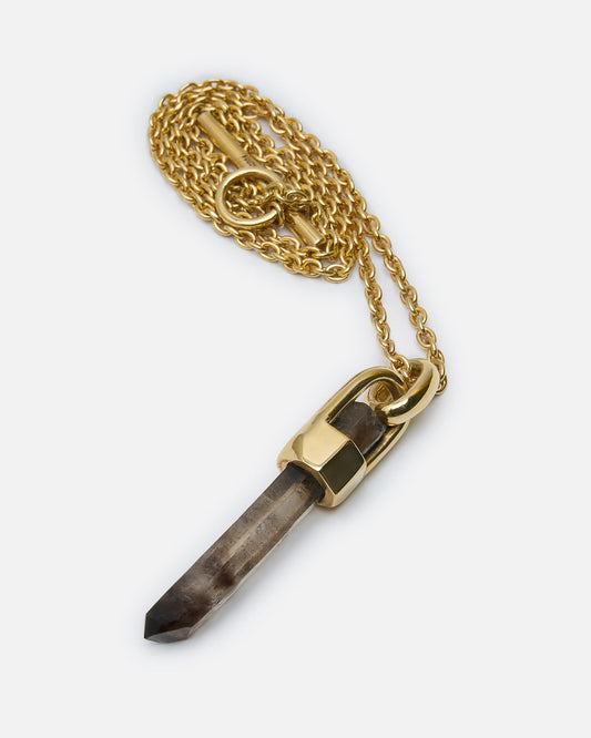 Parts of Four Jewelry OS Talisman Necklace in 50cm / Brace-Held / Smoky Quartz / YGA, SQ